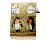 Streetart/Iconic - Cartera organizadora de viaje familiar para documentos personales, pasaporte, 6 bolsillos, resistente al agua, para hombre y mujer, Streetart Penguin, 22 x 15.8 cm, Moderno