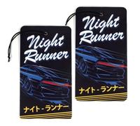 Streetculture Ambientador para coche, ambientador de aire, eliminador de olores, accesorios para coche, JDM Tuning Airfreshener difusor ambientador para coche (Night Runner)