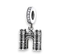 Streetculture Francia Arco del Triunfo Arco del Triunfo Ciudad del Amor Monumento París - Pulsera de abalorios colgante joyas accesorios de plata de ley 925 Charm banda coleccionable