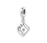 Streetculture Passport Republic of Love - Tarjeta de identificación, pasaporte, planeta, país de amor, Europa Amigos, pulsera de dijes, joyas de plata 925, accesorios de regalo de plata de ley