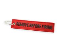 Streetculture Remove Before Firing Nylon Jet Tag Llavero duradero y resistente - Accesorios de vuelo Lanyard llavero llavero llavero