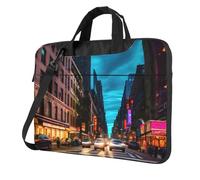 Streets Of New York City - Bolsas para laptop con estampado de calles de la ciudad de Nueva York, elegantes y protectoras, estilo único, Black, 13 inch
