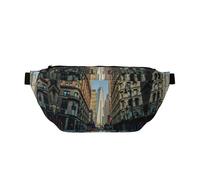 Streets of New York City - Riñonera para mujer y hombre, grande, para senderismo, viajes, fácil de transportar