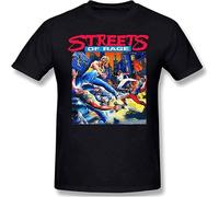 Streets of Rage Cover Art T-Shirt Mens Unisex Tees Black L