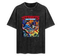 Streets of Rage Cover Art Tank Top Men's Basic Short Sleeve T-Shirt Black XXL