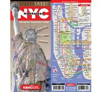 Streetsmart NYC Downtown Map by Vandam: Laminated pocket city street map of Manhattan w/ all attractions, museums, sights, hotels, theaters & ...: 4