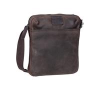 Strellson Brick Lane Bandolera moreno, cuero, hombre