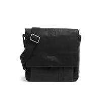 Strellson Brick Lane Bandolera negro, cuero, hombre