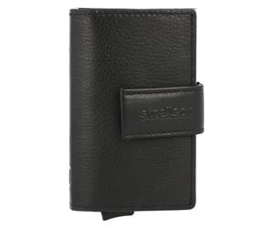 Strellson Carter c-two Tarjetero Bloqueo RFID Piel natural 7 cm negro