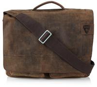 Strellson Richmond BriefBag XL - Bolso de Mano de Cuero Hombre, Color marrón, Talla 41x21x16 cm (B x H x T)