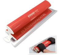 STREND PRO Espátula para superficies de 40 cm Premium con mango Z | Profi Juego de espátulas para cartón yeso, estucadores | Anillo de acero inoxidable antioxidante 0,3 mm | Espátula alisadora, para