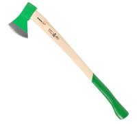 STREND PRO Green Hacha AX202 1250 g | Mango de Madera 700 mm | Cabeza lacada Verde con Filo Plateado | Hacha para Partir en tajo | para leña y leña de Chimenea