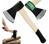 STREND PRO Hacha OrgA613 Economy 1400 g | Mango de Madera Dura 800 mm | Filo Templado | leña, jardín y Trabajos forestales