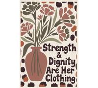 Strength and Dignity Are Her Clothing Composition Notebook: 6x9 Lined Journal with 130 College Ruled Pages, Proverbs 31:25 Bible Verse Design, ... & Leopard Print Gift for Christian Women