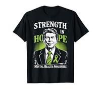 Strength In Hope Green Ribbon Mental Health Awareness Camiseta