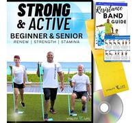 STRENGTHENING EXERCISES FOR SENIORS DVD + Poster + Resistance Band. Renew - Strength - Stamina. DVD Exercise for Seniors and Beginners. Resistance Band Workouts for Seniors. Exercise Seniors DVD.