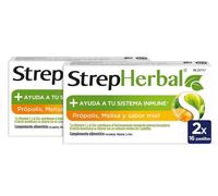 StrepHerbal Própolis y Miel 2x16 Pastillas Chupar