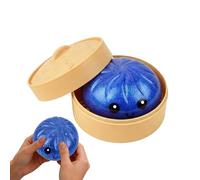 Stress Ball Bun, Glitter Dumpling Sensory, Pressure Relief Accessory, Soft Squishy Texture, Fun Stress Attributes, Perfect for Home Office Classroom Meeting Birthday Valentines Party