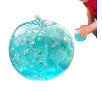 Stress Ball Toy, Glitter Fidget Dough, Silicone Sensory Orb, Translucent Fruit Pinch Sea Theme Cute Design, for Kids Adults Students Office Desk Classroom Travel Outdoor Party Favor