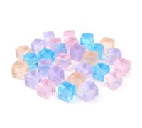 Stress Cube Sensory Fidget Toys 30PCS 1in Flexible Square Squeeze Ball Toys Ice Cube Stress Balls para Oficina, Fiesta, Color Aleatorio