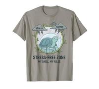 Stress Free Zone My Shell My Rules Caja de Salud Mental Tortuga Camiseta