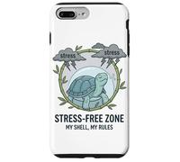 Stress Free Zone My Shell My Rules Caja de Salud Mental Tortuga Carcasa para iPhone 7 Plus/8 Plus