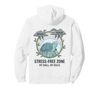 Stress Free Zone My Shell My Rules Caja de Salud Mental Tortuga Sudadera con Capucha