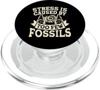Stress Is Caused by Too Few Fossils PopSockets PopGrip para MagSafe