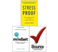 Stress-Proof, Mindset, Bounce The Myth of Talent and the Power of Practice 3 Books Collection Set