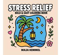 Stress Relief - Bold & Easy Coloring Book for Adults and Teens: 40 Minimal Line Art Landscape Designs for Relaxation (Calm Escape Collection)