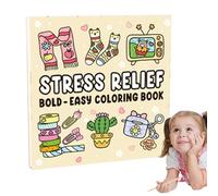 Stress Relief Coloring Book, 48 Sheets Coloring Books with Animal Theme, Stress Relief Doodle, Easter Coloring Book, Multifunctional Doodle Book for Men, Women, Children, Birthday, Easter, Christmas