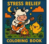 Stress Relief Coloring Book: Cute & Relaxing Animal Scenes for Calm and Creativity