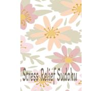 Stress Relief : Easy Small Travel Size 6x9 Inch Puzzle Book with Floral Aesthetics, Practical Gift: Pretty Pocket Sized Sudoku