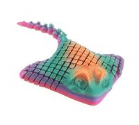 Stress Relief Figure - Articulated Manta Ray Ornament, 3D Printed Sensory Animal Toy with Flexible Joints and Display Appeal, Relaxation Companion, Ideal for Adults Creators Collectors Study Desk