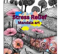 Stress Relief Mandala Art: Colouring book