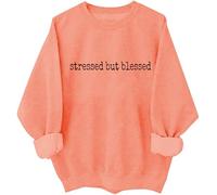 Stressed But Blessed Sudadera Too Blessed To Be Stressed Camisas para mujeres y hombres, Hami naranja, 3XL