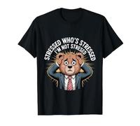 Stressed Who's Stressed I'm Not Stressed - Camiseta gráfica económica, Hombre, Negro, XL