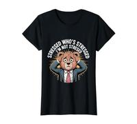 Stressed Who's Stressed I'm Not Stressed - Camiseta gráfica económica, Mujer, Negro, S