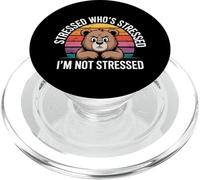 Stressed Who's Stressed I'm Not Stressed Emotion Relief |- PopSockets PopGrip para MagSafe