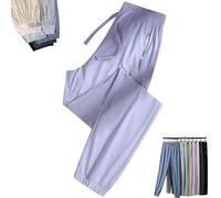 Stretch Active Pants for Women Over 50, Women's Ultra Stretch Ice Silk Quick Drying Comfort Casual Pants Over 50 (B-7,3XL)