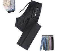 Stretch Active Pants for Women Over 50, Women's Ultra Stretch Ice Silk Quick Drying Comfort Casual Pants Over 50 (A-7,L)