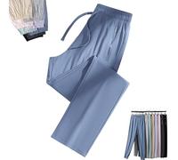 Stretch Active Pants for Women Over 50, Women's Ultra Stretch Ice Silk Quick Drying Comfort Casual Pants Over 50 (A-8,3XL)