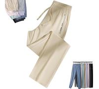 Stretch Active Pants for Women Over 50, Women's Ultra Stretch Ice Silk Quick Drying Comfort Casual Pants Over 50 (A-3,M)