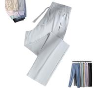 Stretch Active Pants for Women Over 50, Women's Ultra Stretch Ice Silk Quick Drying Comfort Casual Pants Over 50 (A-1,L)