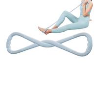 Stretch Bands, 8 Shaped Fitness Rope, Portable Resistance Trainer, Sculpting Tool for Hips, Arms, Back, Shoulders, Strength Training at Home, Gym, Travel, Studio Use, Pink, Grey and Blue Color