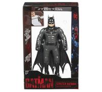 Stretch - Batman con Traje Negro, Juguete de la Liga de la Justicia de DC Comics, muñeco superhéroe Estirable y maleable, vuelve a su Forma Original, Mide 10 cm, Famosa (TR302000)