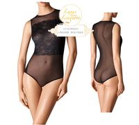 Stretch Encaje Cuerpo By Wolford M Black Negro Seductor Transparente Encaje