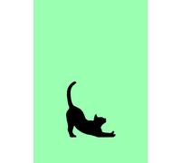 Stretching Cat Graph Paper Notebook | 90 Pages | B5 Size | Adorable Cat on a Glossy Cover | Perfect for Math, Science, Journaling, and Drawing | For Cat Lovers, Kids, Teens, and Adults