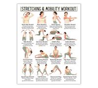 Stretching Mobility Flexibility Routine Poster | Support joint health with stretch guide poster(Magnetic,12x18inch(30x45cm))
