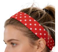 Stretchy Headbands, Red Non-Slip Hairband For Women, Girls, Workout, Gym, Running, Sports, Basketball, Yoga, Football, Soccer, SPA, Makeup, Face Washing